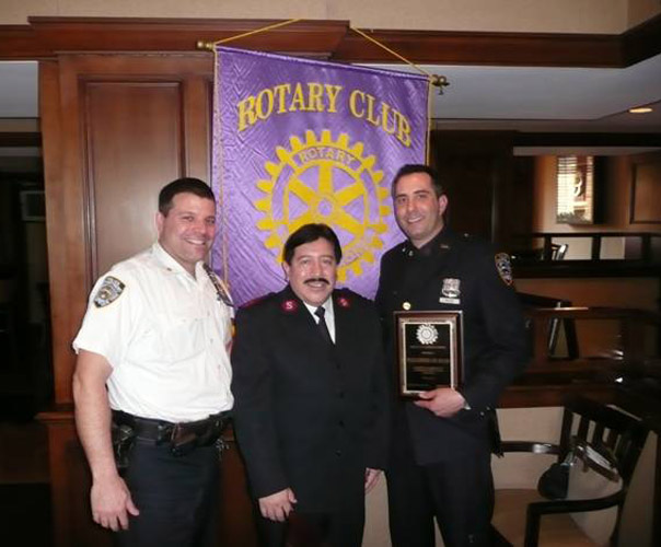 Honoring a patrolperson from the 114 Precinct
